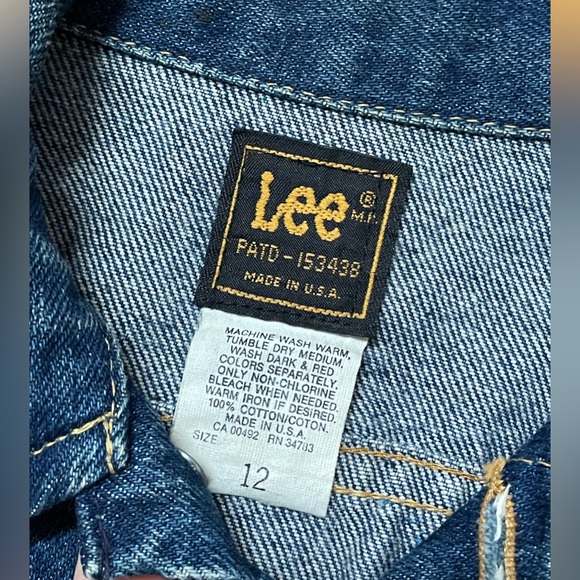 Vintage 80s Patched Lee Jean Jacket - Picture 7 of 12